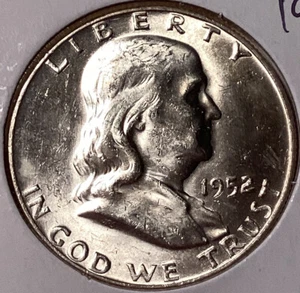 1952 D Franklin Half Dollar, Full Bell Lines - Picture 1 of 2