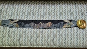 Mexican Mixed Metals Brass Copper Hand crafted Belt Buckle & Signed Belt - Picture 1 of 12