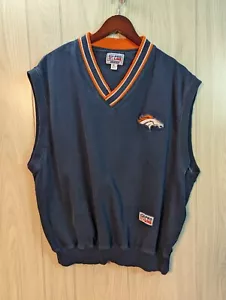 Vintage Denver Broncos Starter Pro Line Vest Mens Size XL Blue 90s Football - Picture 1 of 8