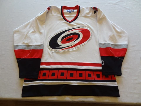 Vintage Starter Carolina Hurricanes NHL Hockey Jersey Men’s Large White Cover