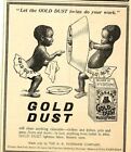 Vintage Ad Print  'Gold Dust Twins', Gold Dust Washing Powder.,1903, 6 x 5