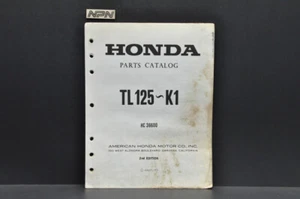 Vtg 1973-74 Honda TL125 K0-K1 Trials 125 Parts Catalog Book Diagram Manual - Picture 1 of 8