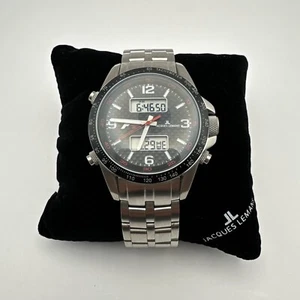 Men's Jacques Lemans Formula 1 Watch Multifunction Chrono FS009 SS Carbon Fiber - Picture 1 of 24