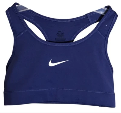 NEW NIKE PRO [XL] Women DRI-FIT Medium Support Sports Bra-Dark Indigo 375833-508 - Image 1 of 2