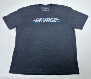 Savage Tacticians GI JOE Short Sleeve T-shirt Men’s XL Gray Graphic Retro