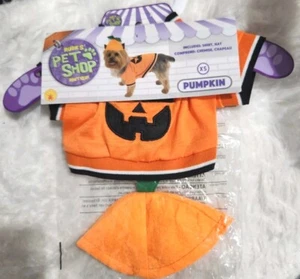 XSMALL 7 " Rubies Pet Shop Halloween Dog Costume Boutique Classic Pumpkin - Picture 1 of 6