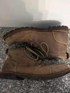 Timberland Boots Mens 11.5M 74148 Leather Green Rubber Anti Fatigue - Picture 1 of 14