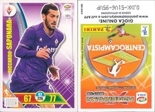CARD ADRENALYN FOOTBALLERS PANINI 2017/18*FIORENTINA-SAPONARA-N.121-NEW-PERFECT
