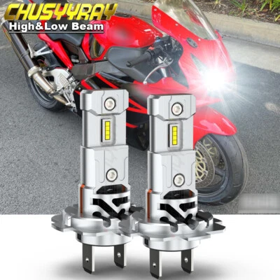 FOR 2002-2003 HONDA CBR954RR MOTORCYCLE HEADLIGHT LED BULB SUPER WHITE 6000K - Imagem 1 de 4