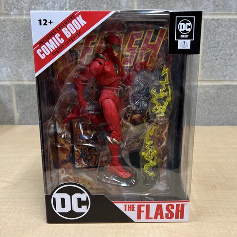 McFarlane Toys DC Direct Page Punchers The Flash Action Figure with Comic Book Cover