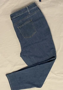 Woman Within Straight-Leg Stretch Denim Jean - Picture 1 of 17