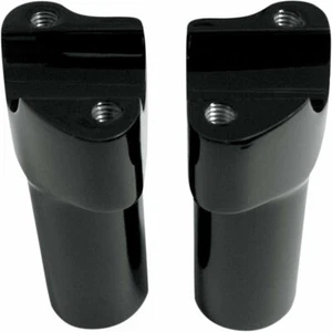 Drag Specialites Gloss Black 3" Straight Buffalo Risers for Most Harley Models - Picture 1 of 1