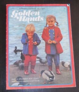 1970 Golden Hands PART 11 knitting magazine DRUMMER BOY COAT cross stitch