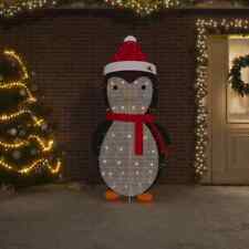 Decorative Christmas Snow Penguin Figure LED Luxury Fabric 180cm