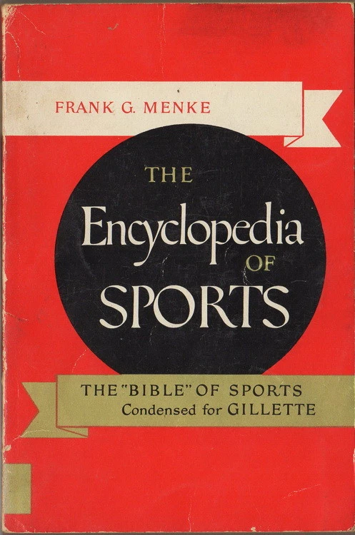 The Encyclopedia of Sports, Frank G. Menke 1956,  actual book is shown Foto 1 de 1