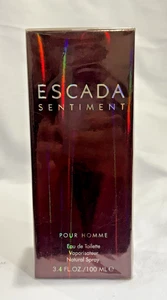 VINTAGE ESCADA SENTIMENT POUR HOMME 100ml 3.4oz EDT Sealed NEW RARE Discontinued - Picture 1 of 4