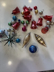 Lote De Colección De Adornos De Vidrio Surtidos (Cantidad 29, Algunos Brite Brillante, Algunos de Polonia) - Imagen 1 de 16