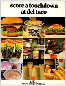 Publicité magazine vintage 8"X11" DEL TACO RESTAURANT 1980 années 80 HTN-6 - Photo 1/1