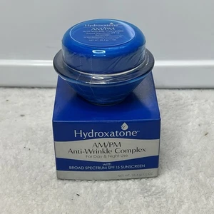 NEW SEALED Hydroxatone AM PM Anti-Wrinkle Complex Cream 1 Oz SPF 15 Old Stock - Picture 1 of 8
