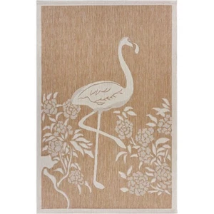 HomeRoots 8 x 10 ft. Beige & Tan Flamingo Indoor & Outdoor Area Rug - Picture 1 of 1
