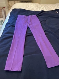 Size 16 Purple Boys Cotton Chino Pants. Very Cute! - Picture 1 of 4