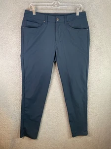 Pantalone Lululemon Uomo 32x30 Blu Tapered Fit ABC Warpstreme Elasticizzato Atletico - Foto 1 di 10