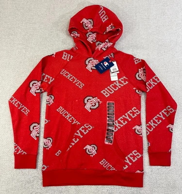 NEW Ohio State Buckeyes Hoodie Youth Boys L 14/16 Red Sweatshirt Champion OSU - Image 1 of 4