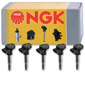 5 pcs NGK Ignition Coil for 2012-2014 Volkswagen Passat 2.5L L5 - Spark Plug gm - Picture 1 of 5