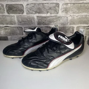 Botas de fútbol Puma King Cup 1995 de cuero FG talla 9 Reino Unido raras - Imagen 1 de 14