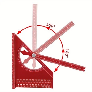 3D Multi Angle Measuring Ruler for Precise Square Marking and Scribing Tasks - Picture 1 of 43