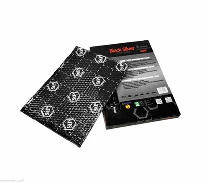 STP BLACK SILVER 73910125 Materiale isolante - 375x265x1,8mm SHOP PACK 8 pz... - Immagine 1 di 2