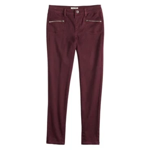 Mudd Girl's Maroon Red Zipper Jeggings Girl Size 7 Violet Jegging Pants NEW - Picture 1 of 1