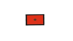 Patch Aufnäher Aufnäher Stickerei Thermoaufnäher bedruckt Flagge Badge Marokko - Bild 1 von 1