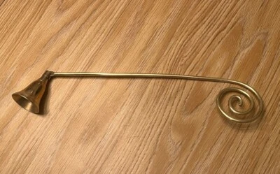 Vintage Brass Candle Snuffer Coiled Handle EUC - Image 1 of 4