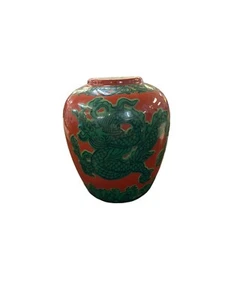 Vintage japanische OMC Drachen Vase Otagiri Mercantile Company gemarkt Keramik Japan - Bild 1 von 5