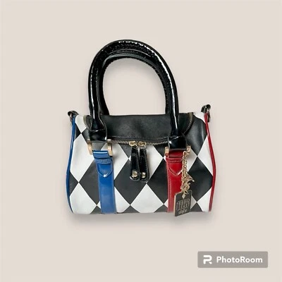 💋🔪 Harley Quinn Escuadrón Suicida diamante mini bolsa barril Foto 1 de 4