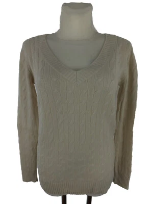 IRIS VON ARNIM Pullover - 100% Kaschmir - 36 - S - creme - Zopfmuster - TOP - Bild 1 von 4