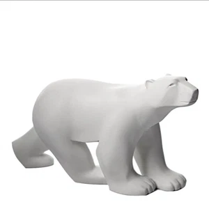 Eisbär geht in Schritten L'Ours Blanc Statue von Francois Pompon 8L Parastone - Bild 1 von 4