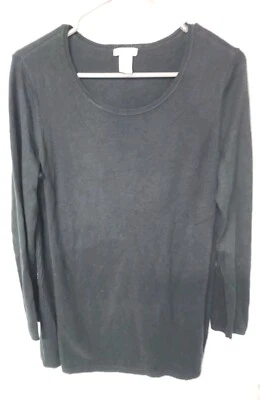 J.Jill Women's Long Sleeve Sweater Hunter Green Crew Neck Tunic Sweater Size S - Изображение 1 из 4