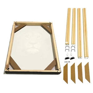 Canvas DIY Art Frame Bar Strip Wood Oil Wall Prints Kit Stretcher Sturdy Picture - Picture 1 of 6