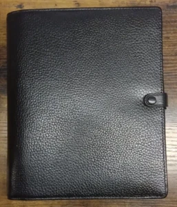 Filofax A5 Finsbury Leder Organizer + neue Einsätze - schwarz NEW OLD STOCK 2005 - Bild 1 von 10