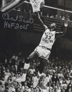 Signed 8x10 CHARLIE SCOTT  "HOF 2015" North Carolina  Autographed Photo w/COA - Picture 1 of 1