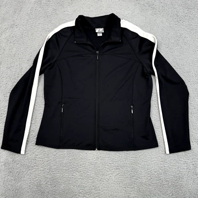 Sudadera suéter Pro Spirit para mujer XL negra cremallera completa ropa deportiva ropa exterior para pista Foto 1 de 4