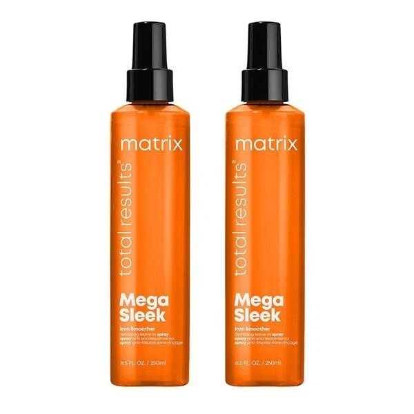 Matrix NEW Total Results Mega Sleek Iron Smoother 250 ml x 2 - Image 1 of 1