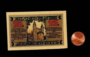 1921 Deutschland GENRODE 25 Phennig Banknote / Notgeld - Bild 1 von 2