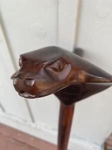 Meisterhandwerk feines Mahagoniholz einteilig handgeschnitzt Königskobra! - Bild 1 von 17