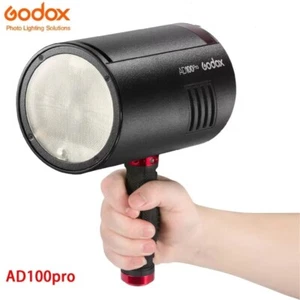 Godox AD100Pro 100Ws Outdoor Pocket Flash Light+1/4'' Handle Grip Holder Kit - Picture 1 of 12