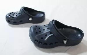 Crocs Unisex Kid's Lightweight Durable Baya Clogs JL3 Navy Size US:12 UK:12 - Picture 1 of 8
