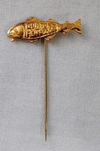 Spilla Bastone Pubblicitario Vintage Gorton's Fish Foods - Foto 1 di 4