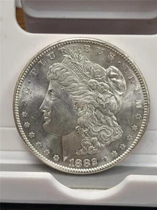 1882-SMORGAN SILVER DOLLAR Very Choice/GEM BU - Picture 1 of 2